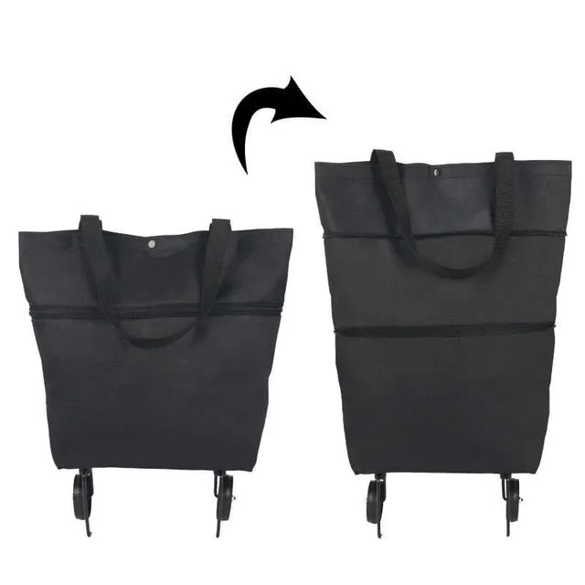 2 in 1 Extensible Shopping Bag on Wheels