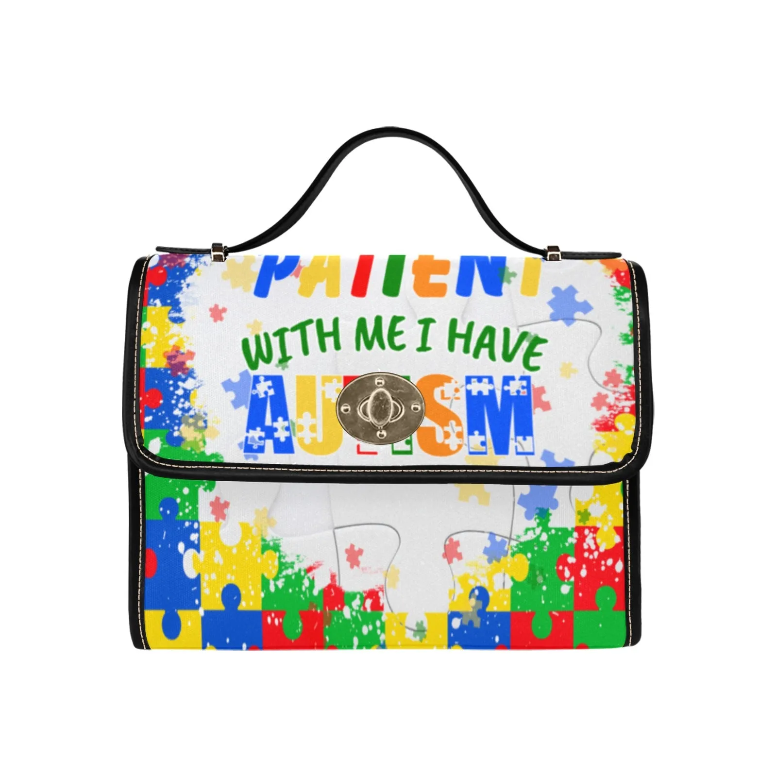 Autism Warrior Canvas Bag Multicolor