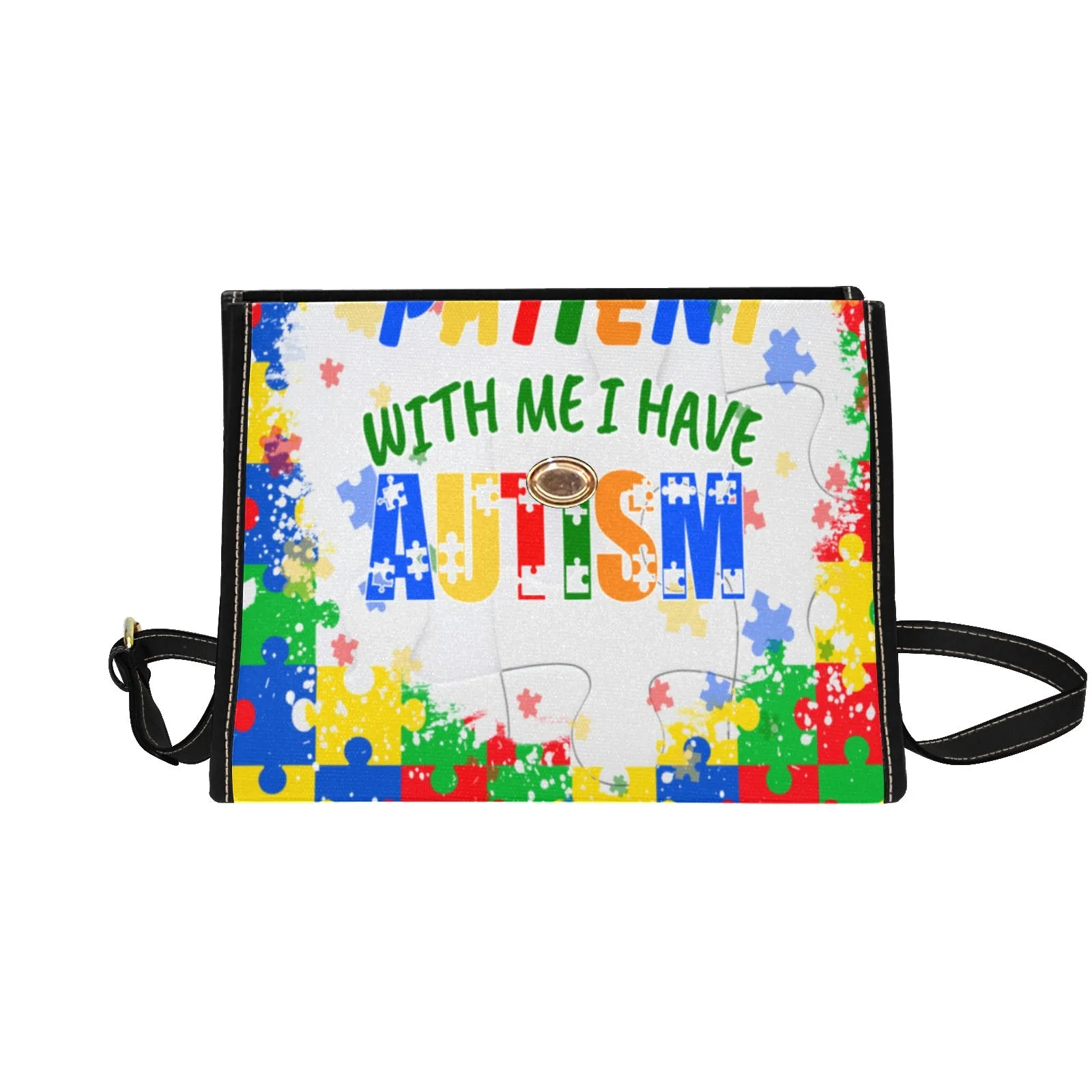 Autism Warrior Canvas Bag Multicolor