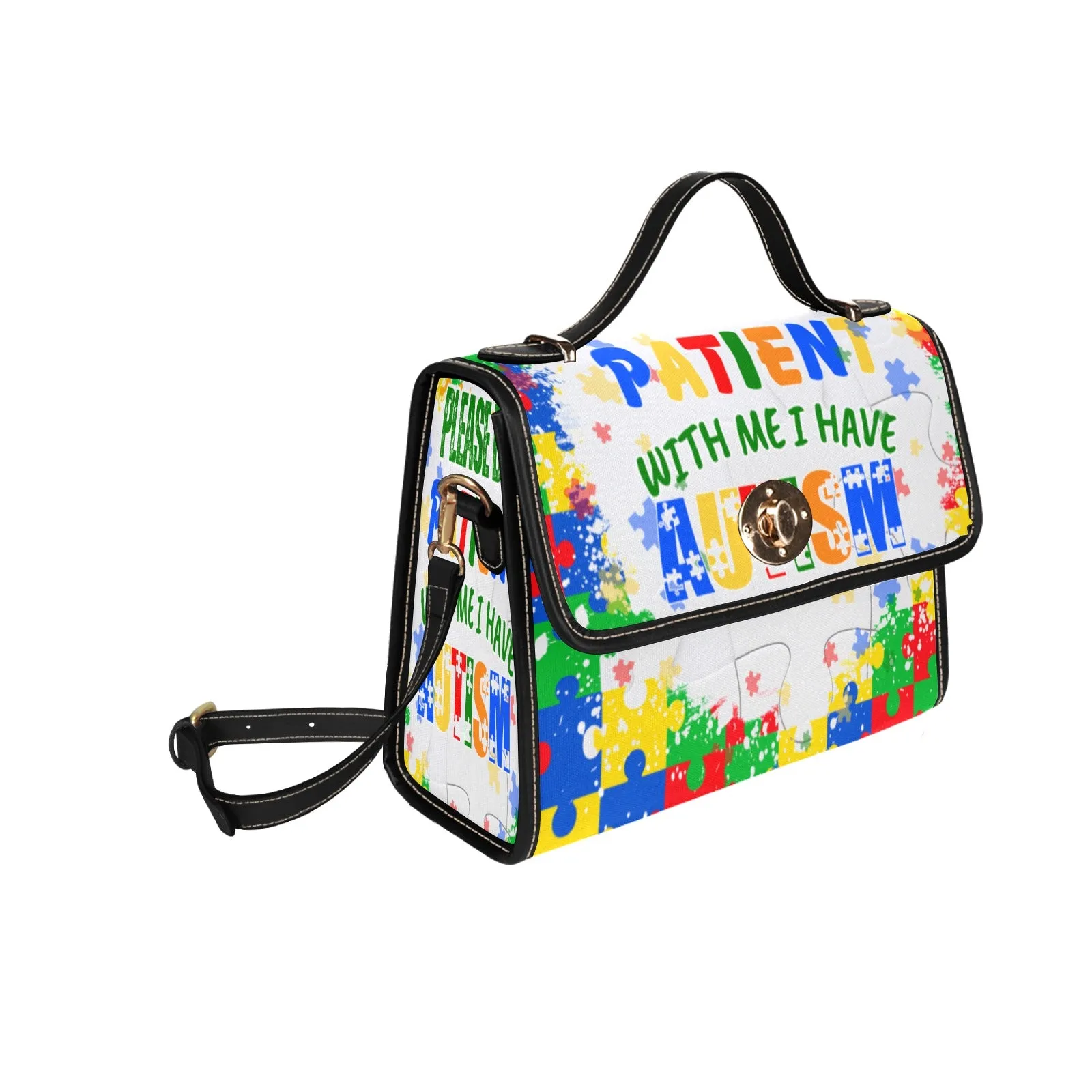 Autism Warrior Canvas Bag Multicolor