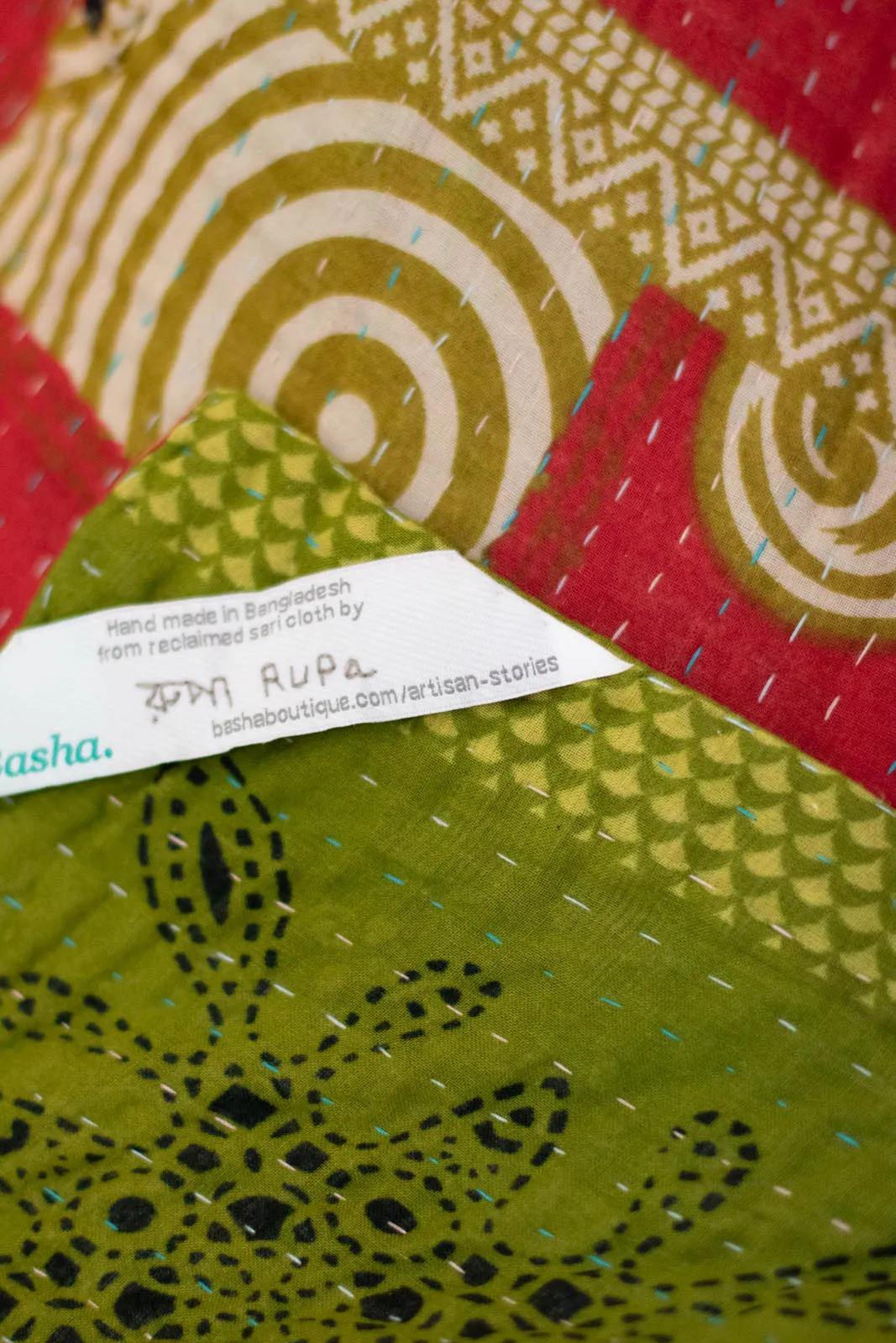 Background Kantha Throw