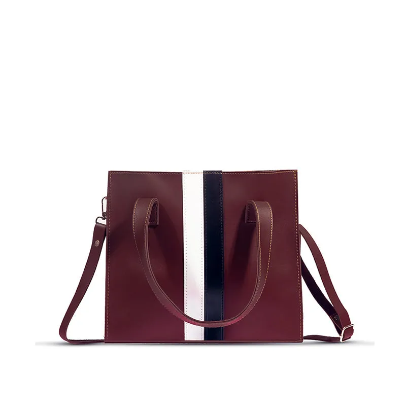 BAKU MAROON 3Pcs SHOULDER BAGSET