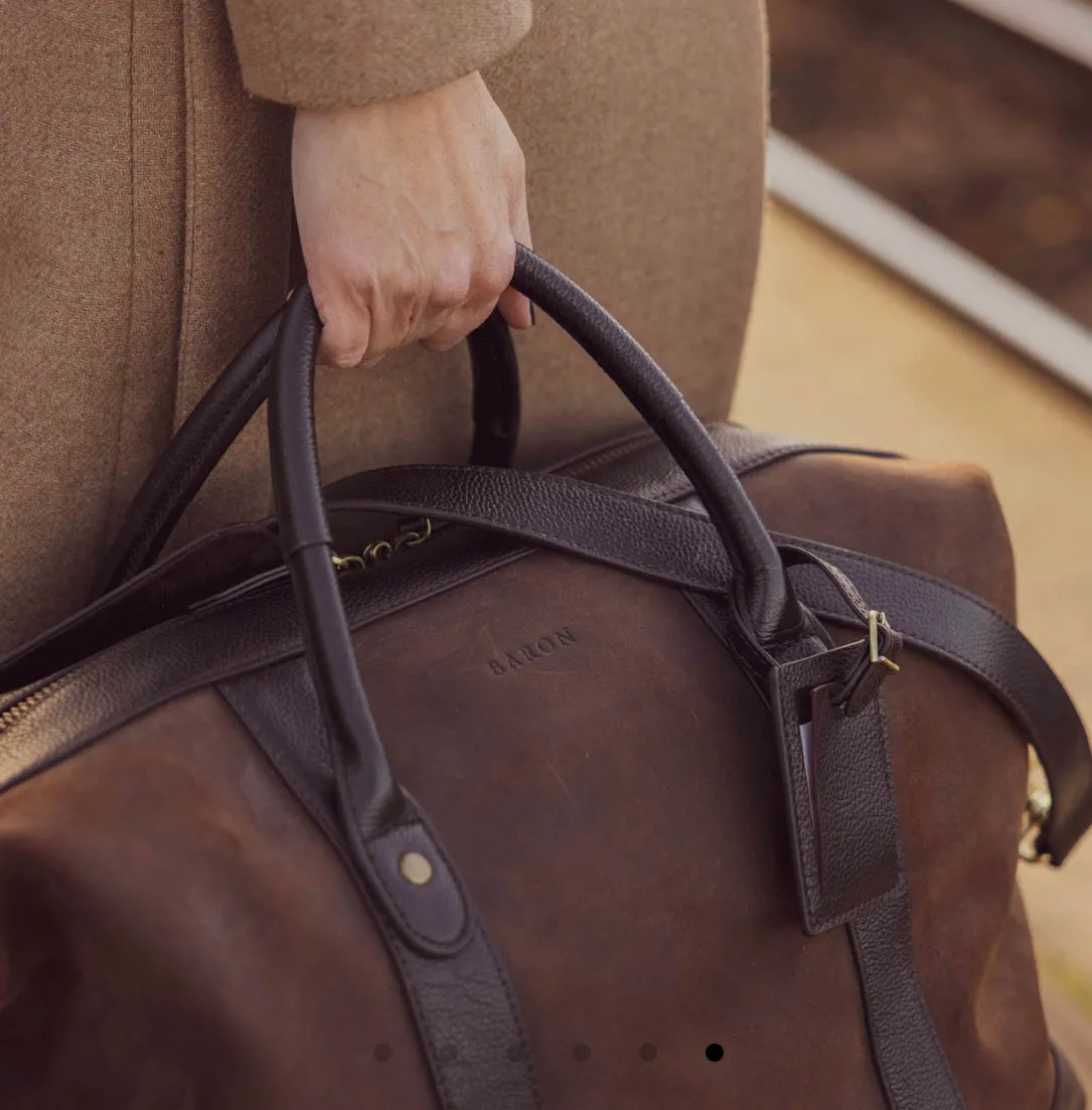 Baron Small Suede Weekend Bag