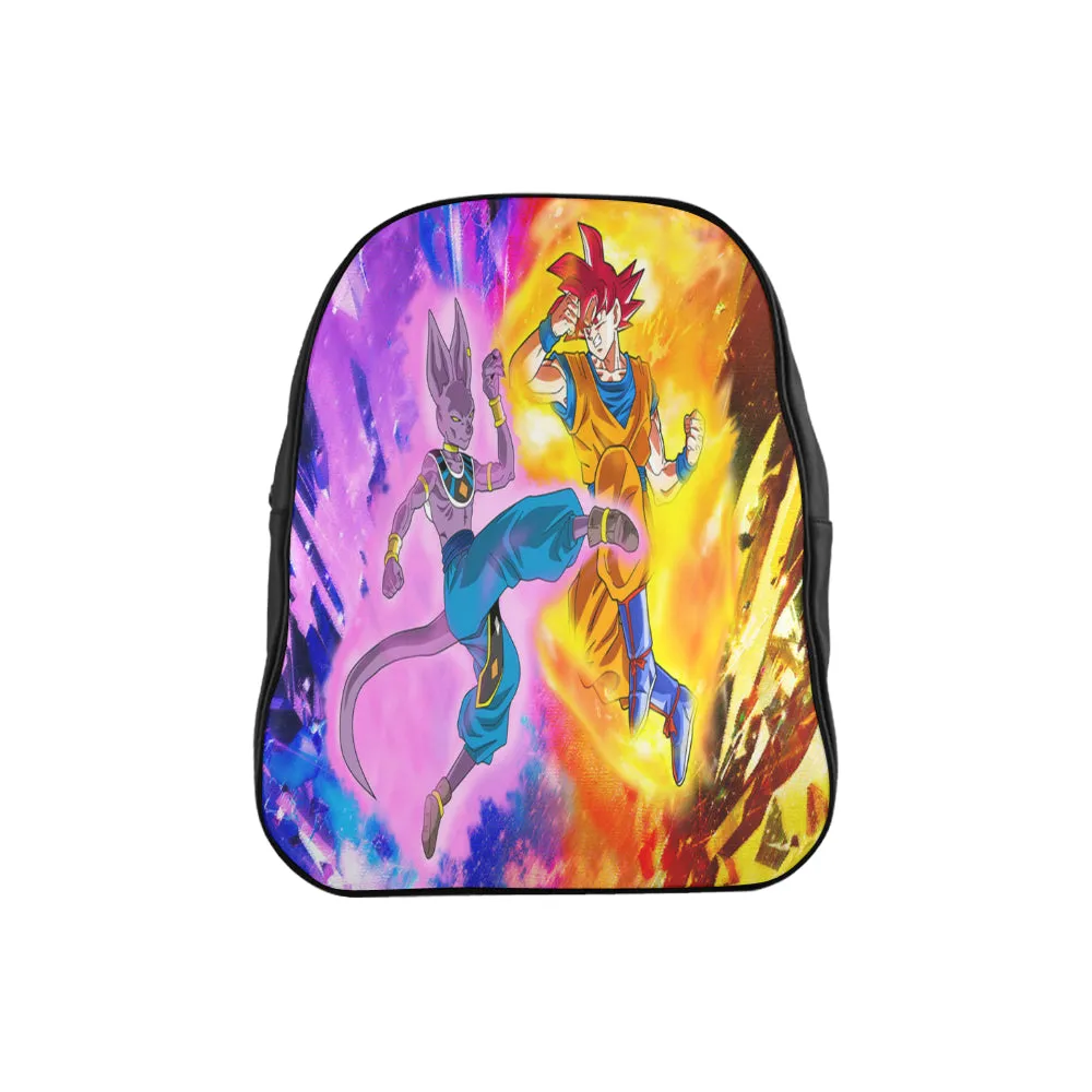 BEERUS VS GOKU School Backpack (Medium)