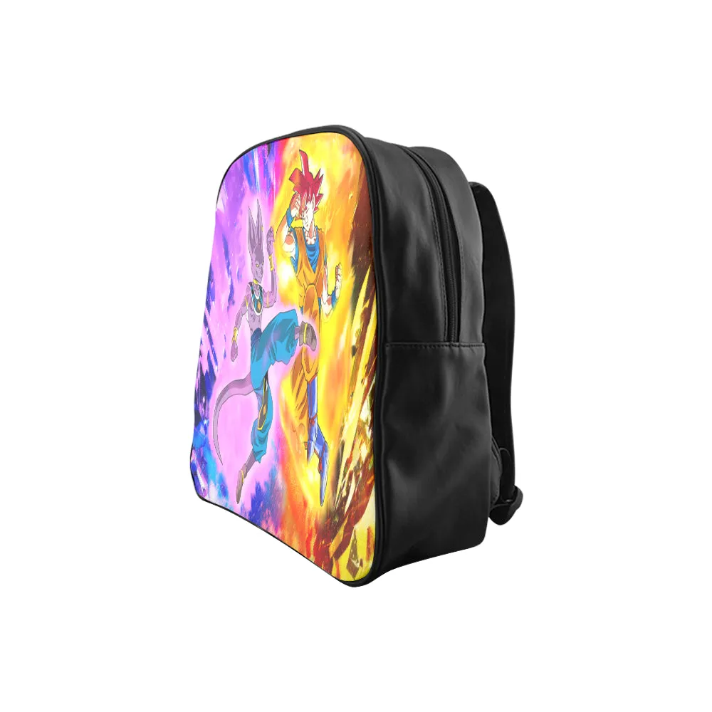 BEERUS VS GOKU School Backpack (Medium)