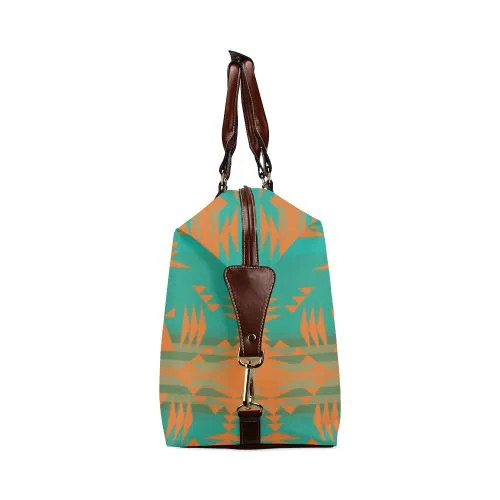 Between the Mountains Deep Lake Orange Classic Travel Bag