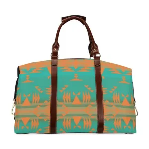 Between the Mountains Deep Lake Orange Classic Travel Bag