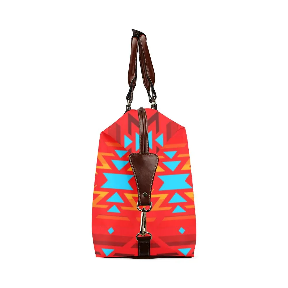 Big Pattern Fire Colors and Sky Sierra Classic Travel Bag