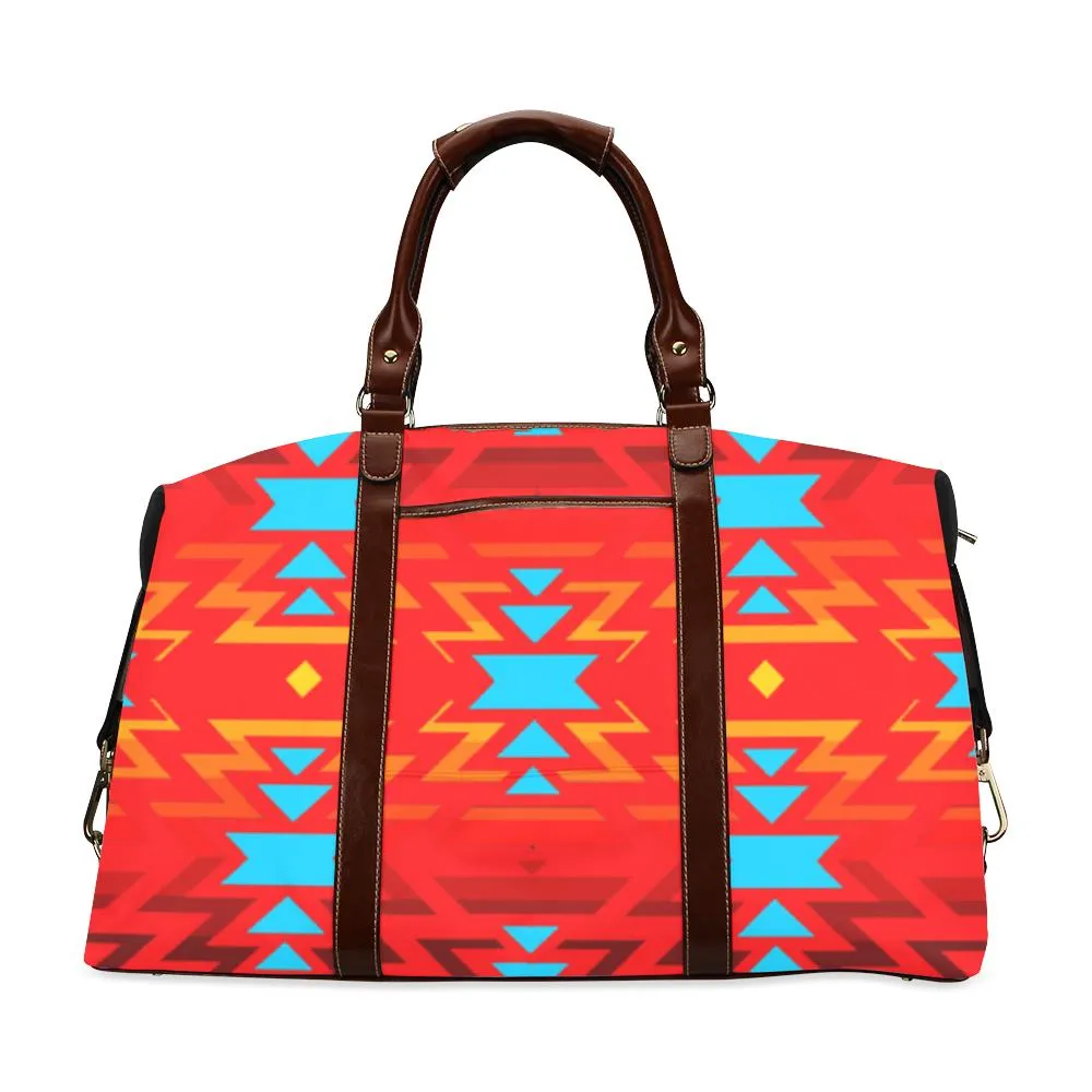 Big Pattern Fire Colors and Sky Sierra Classic Travel Bag