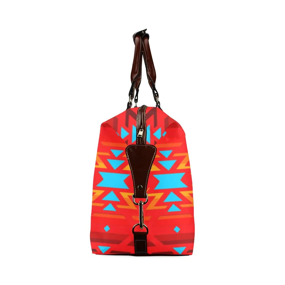 Big Pattern Fire Colors and Sky Sierra Classic Travel Bag