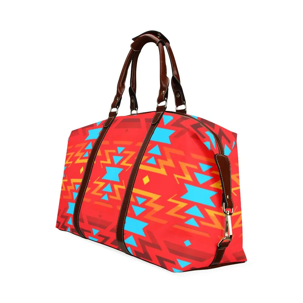 Big Pattern Fire Colors and Sky Sierra Classic Travel Bag