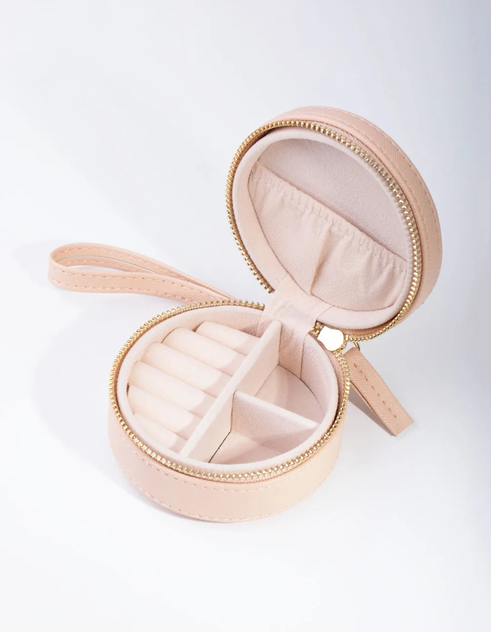 Blush Round Jewellery Box