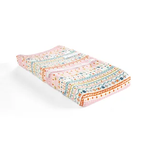 Boho Metallic Hearts Soft & Plush Changing Pad Cover