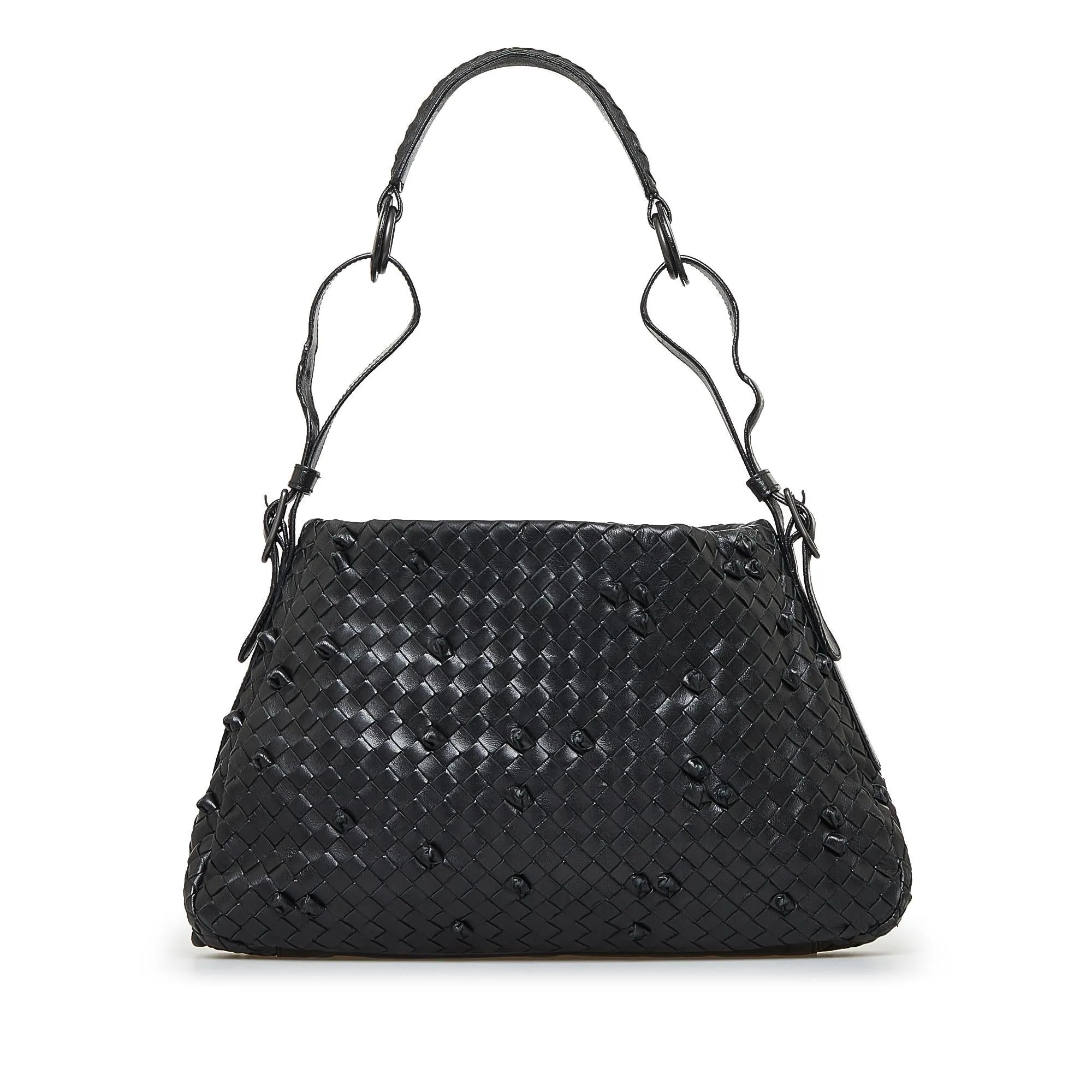 Bottega Veneta Intrecciato Nappa Naruto Knot Shoulder Bag (SHG-bziCWh)