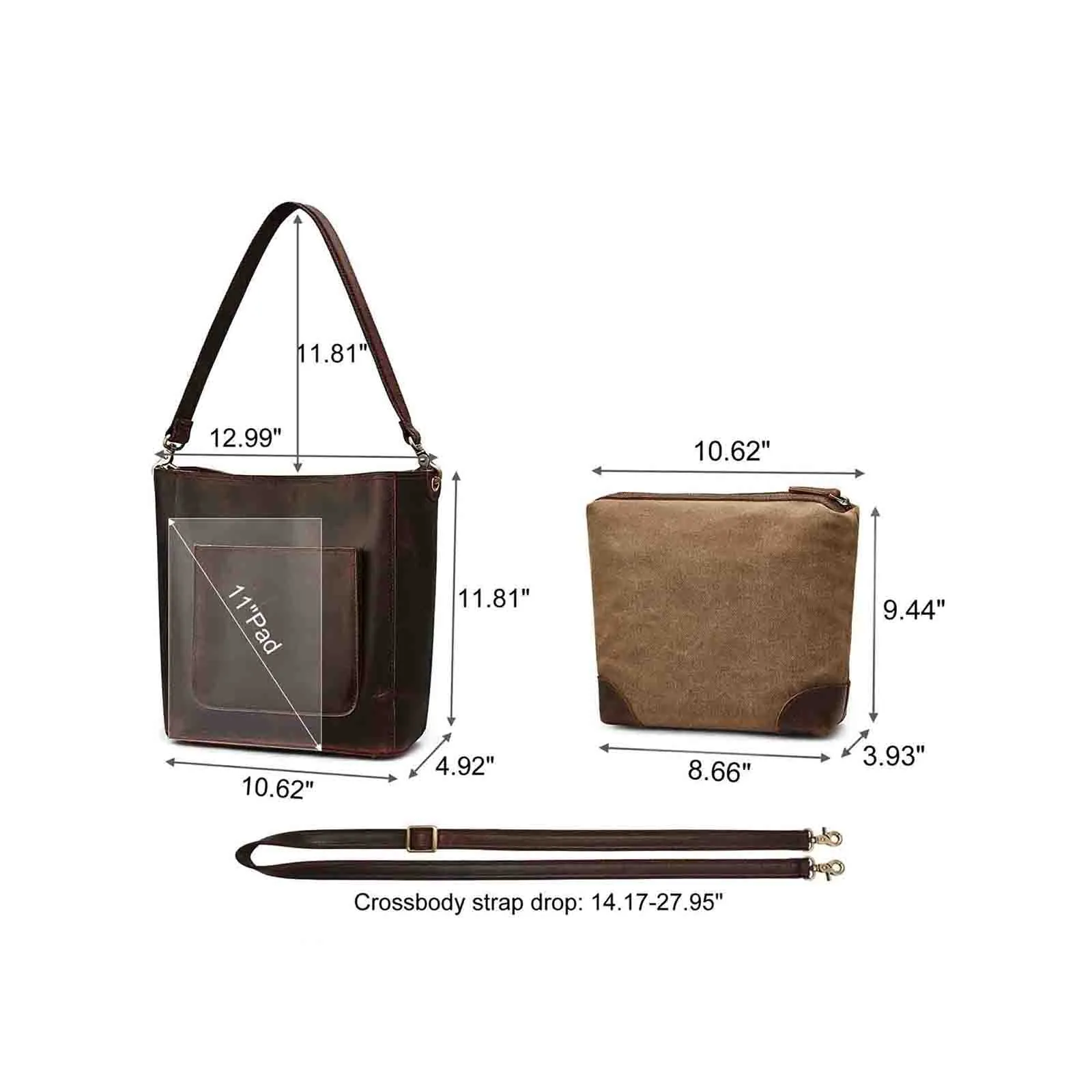 Bucket Leather Tote Bag