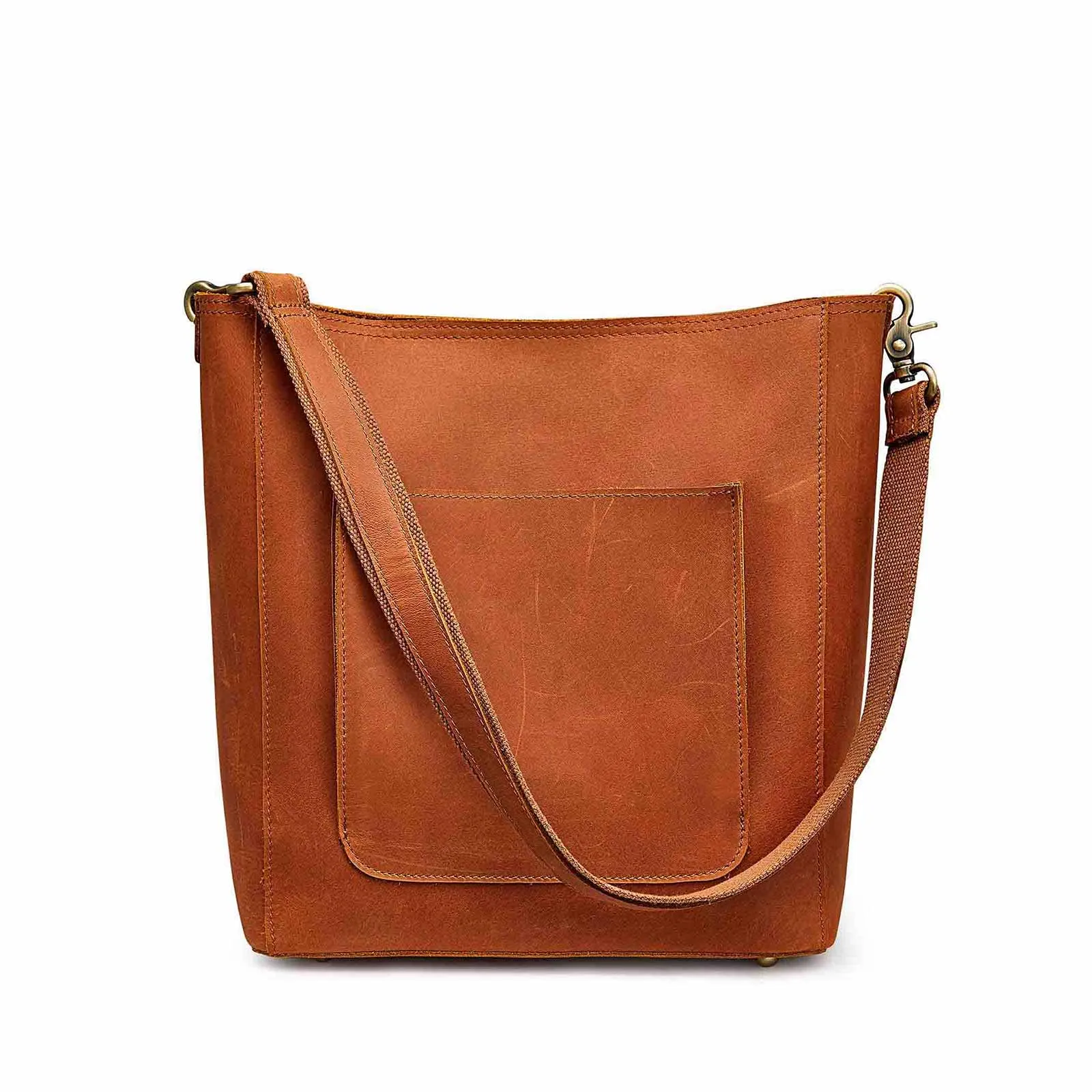 Bucket Leather Tote Bag