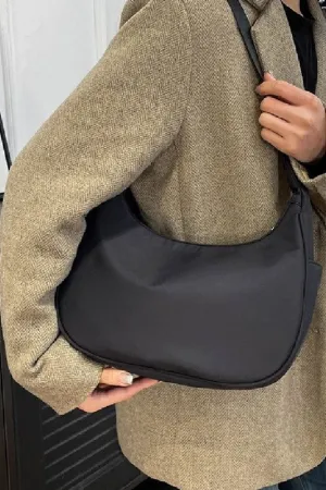 Can't Wait To Go Nylon Bag Black