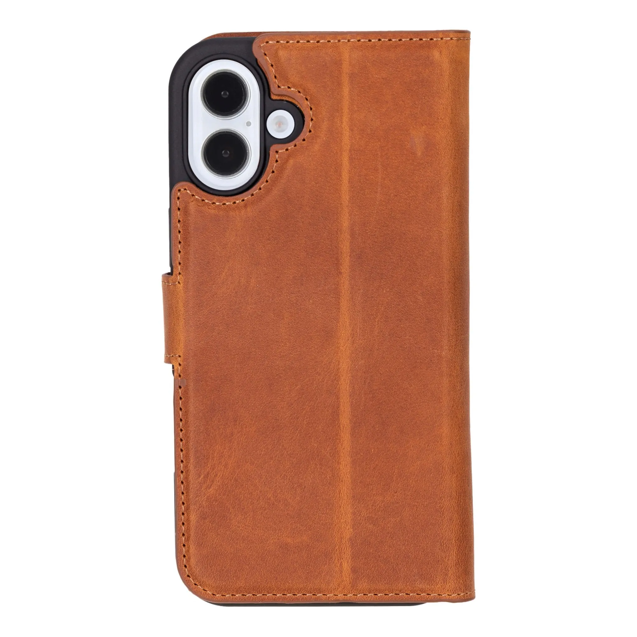 Carter iPhone 16 Wallet Case, Golden Brown