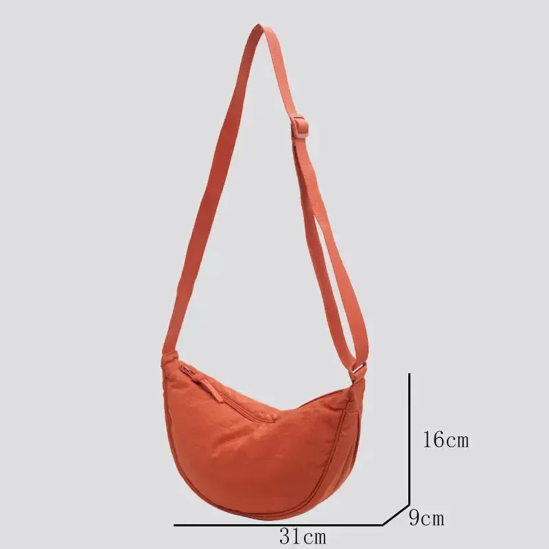 Casual Nylon Hobos Crossbody Bag for Women Designer Shoulder Bags Large Capacity Tote Lady Travel Shopper Bag Female Purses 2023