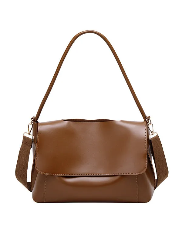 Casual Simple Chic Solid Color Shoulder Bag