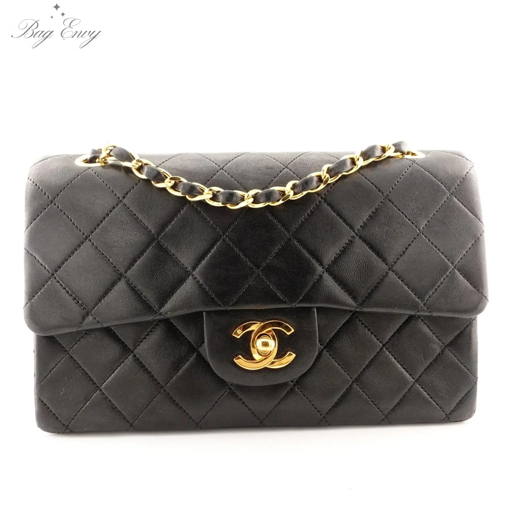 CHANEL Lambskin Small Classic Double Flap Bag