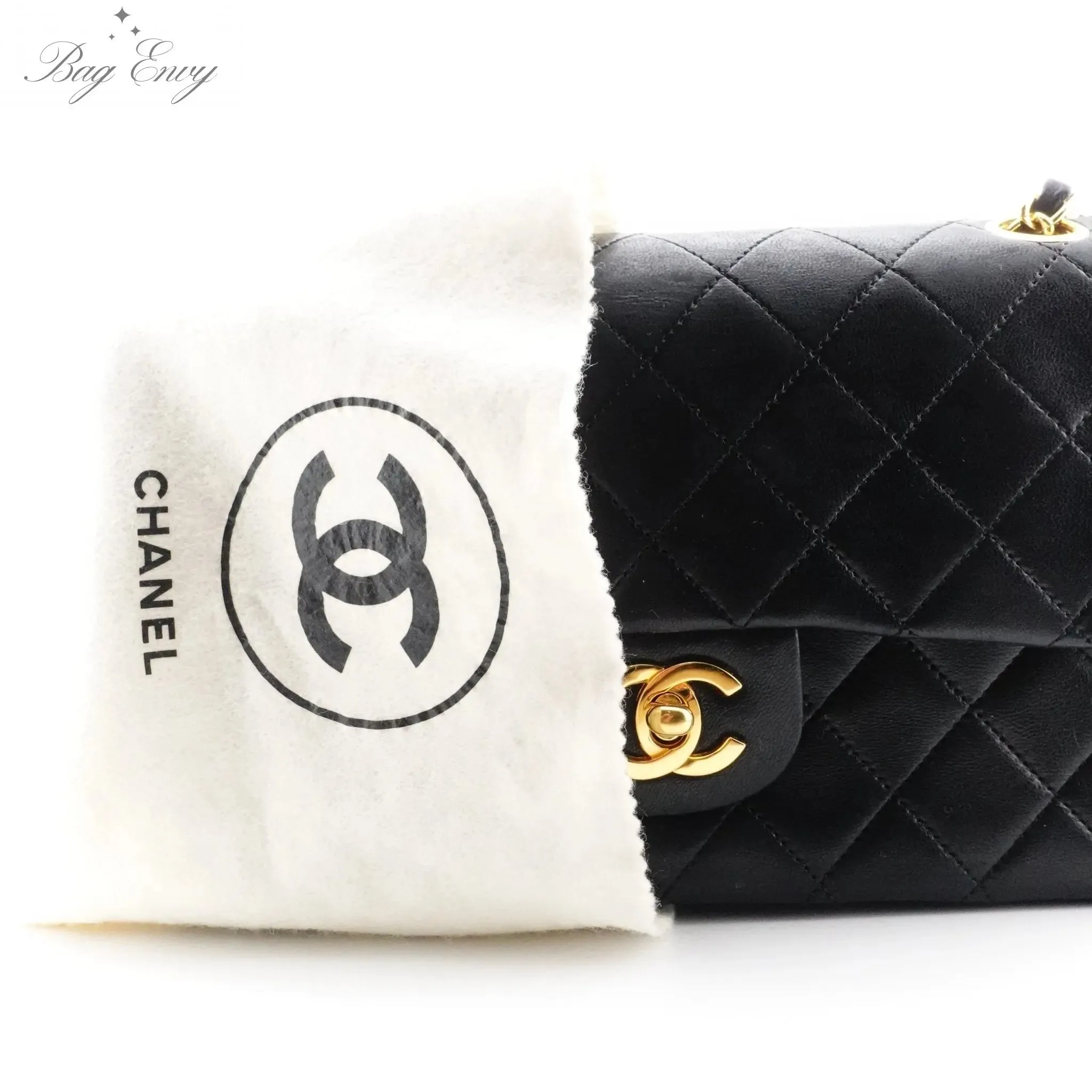 CHANEL Lambskin Small Classic Double Flap Bag