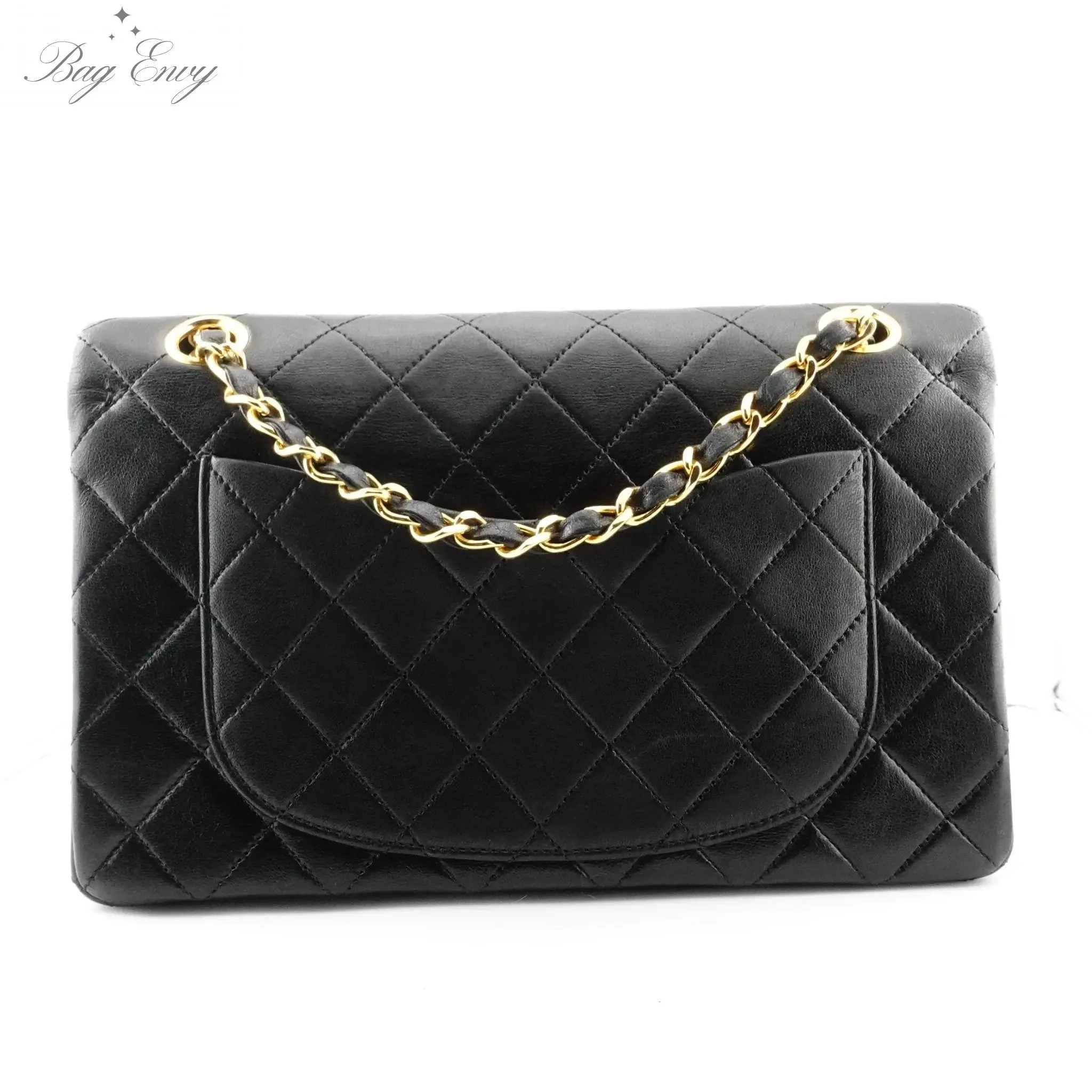 CHANEL Lambskin Small Classic Double Flap Bag