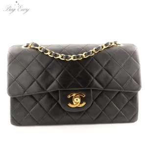 CHANEL Lambskin Small Classic Double Flap Bag