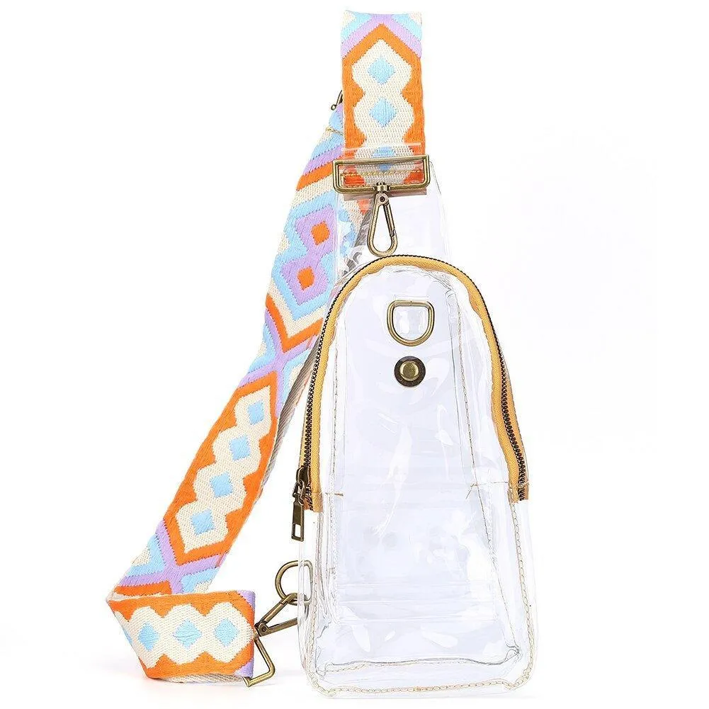 Chic Women's Clear Sling Backpack