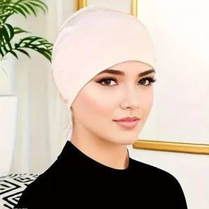 Classic White Undercap Turban for Muslim Women