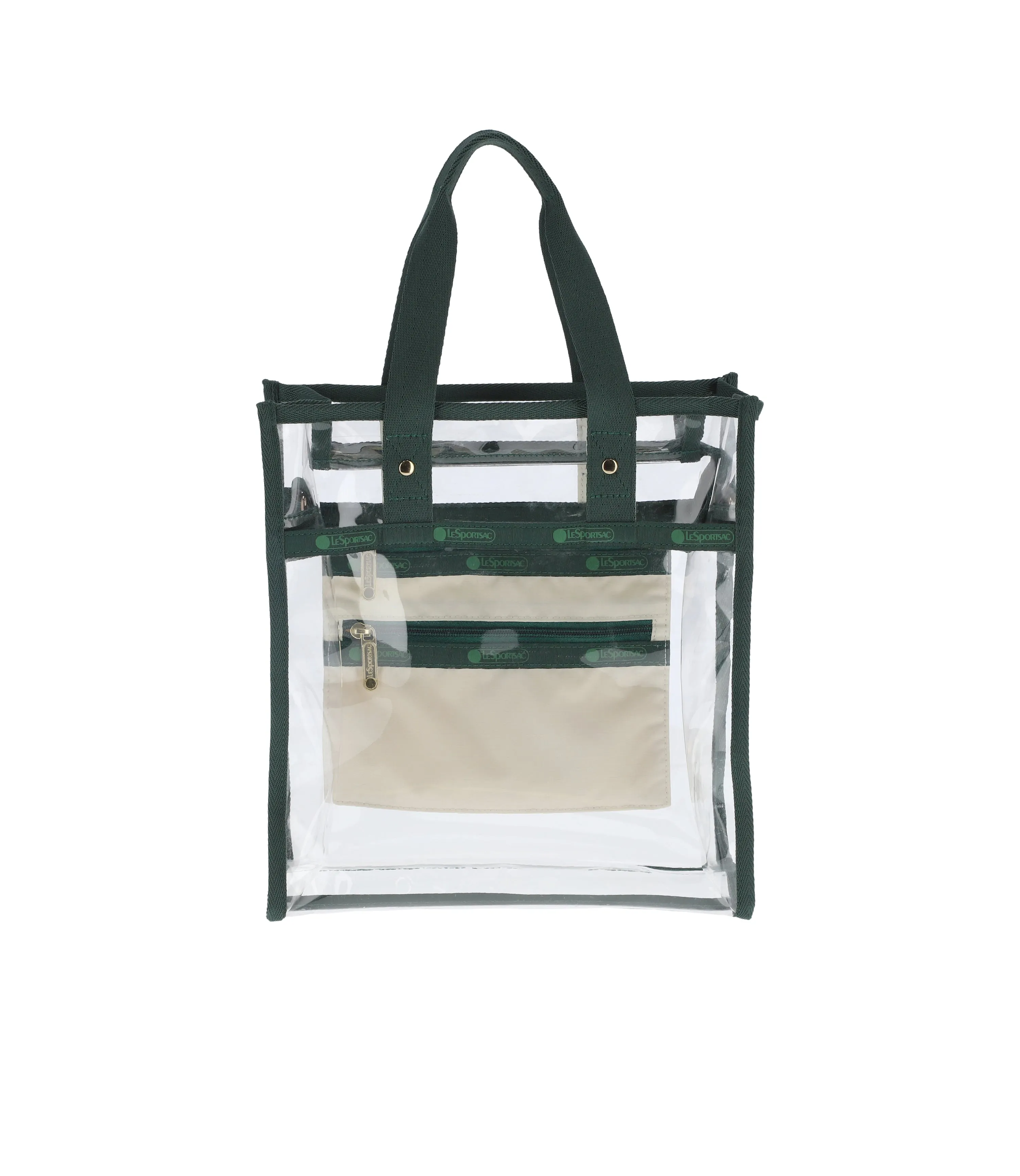 Clear Small North/South Tote