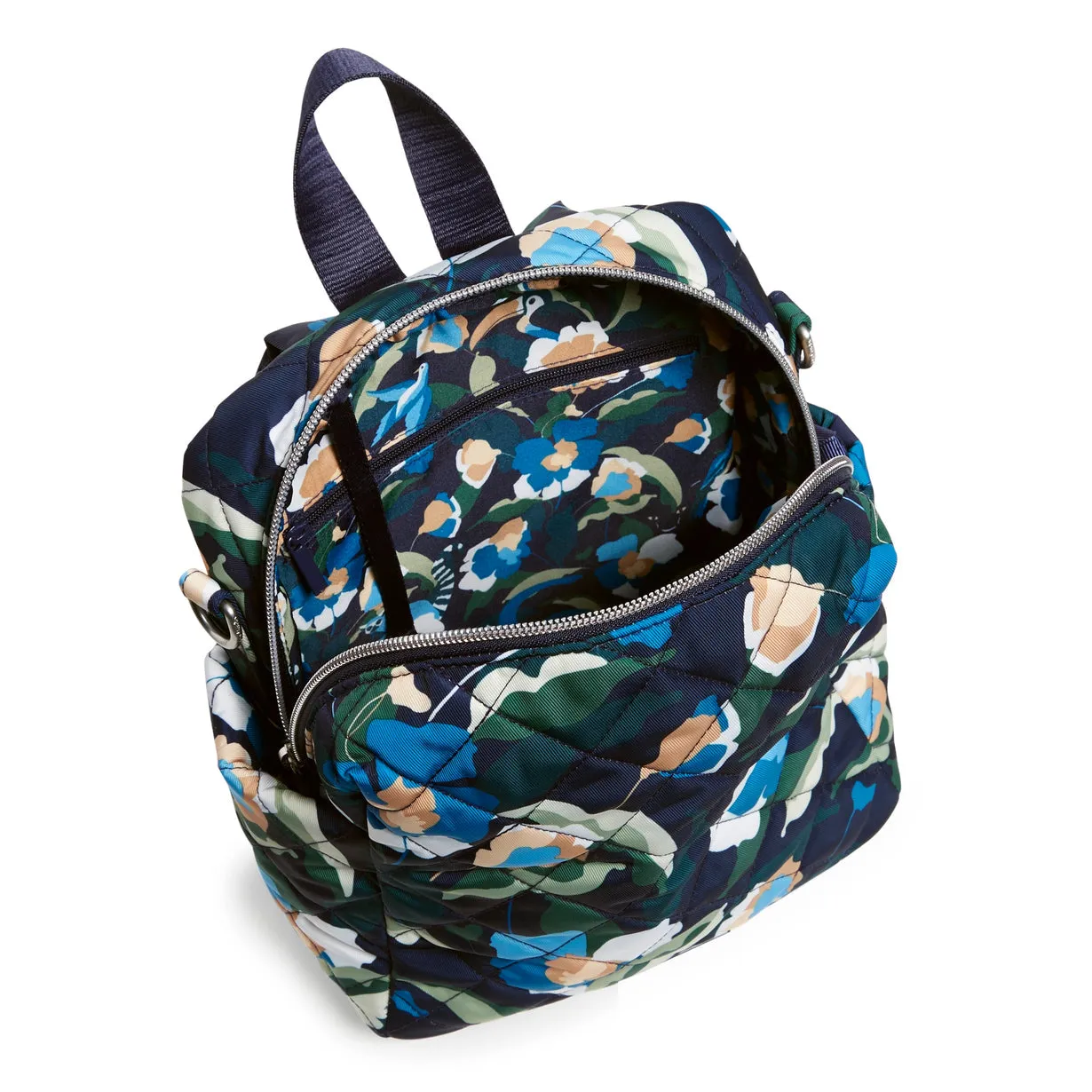 Convertible Small Backpack - Immersed Blooms