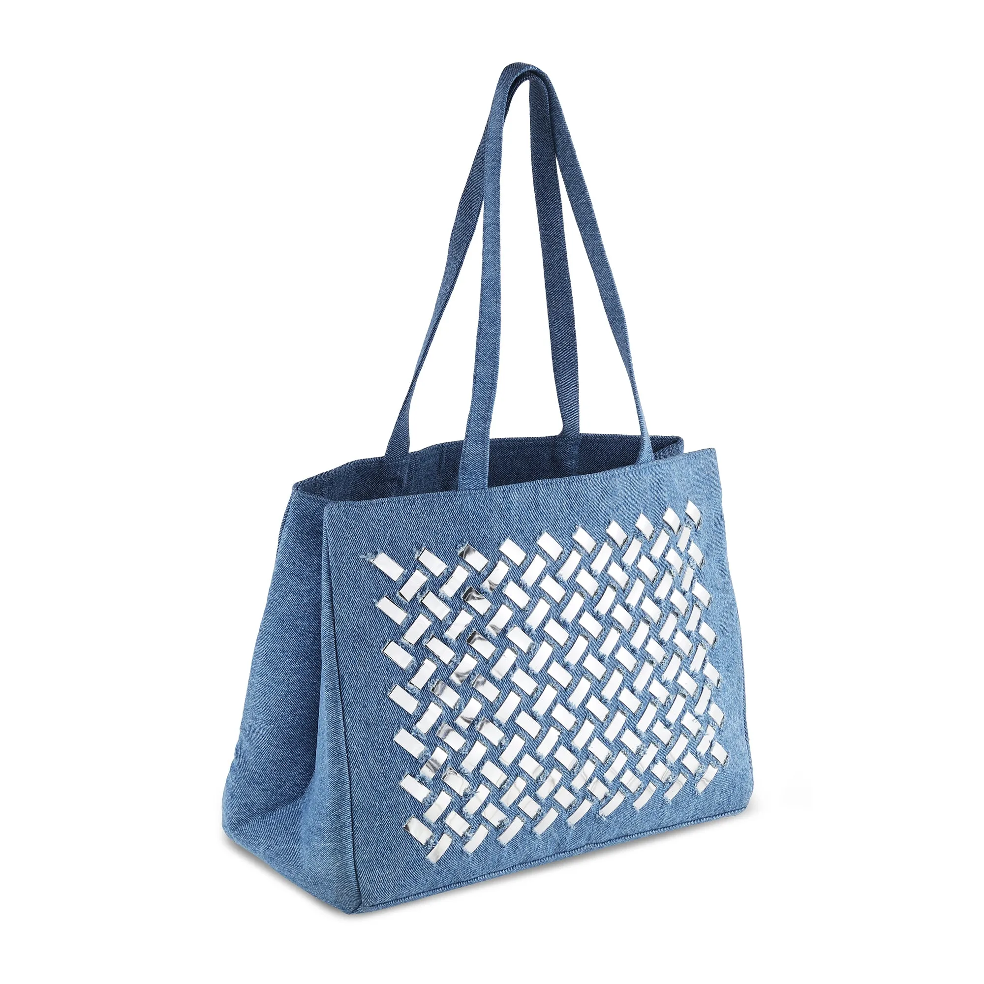 COSMO SILVER- DENIM BAG