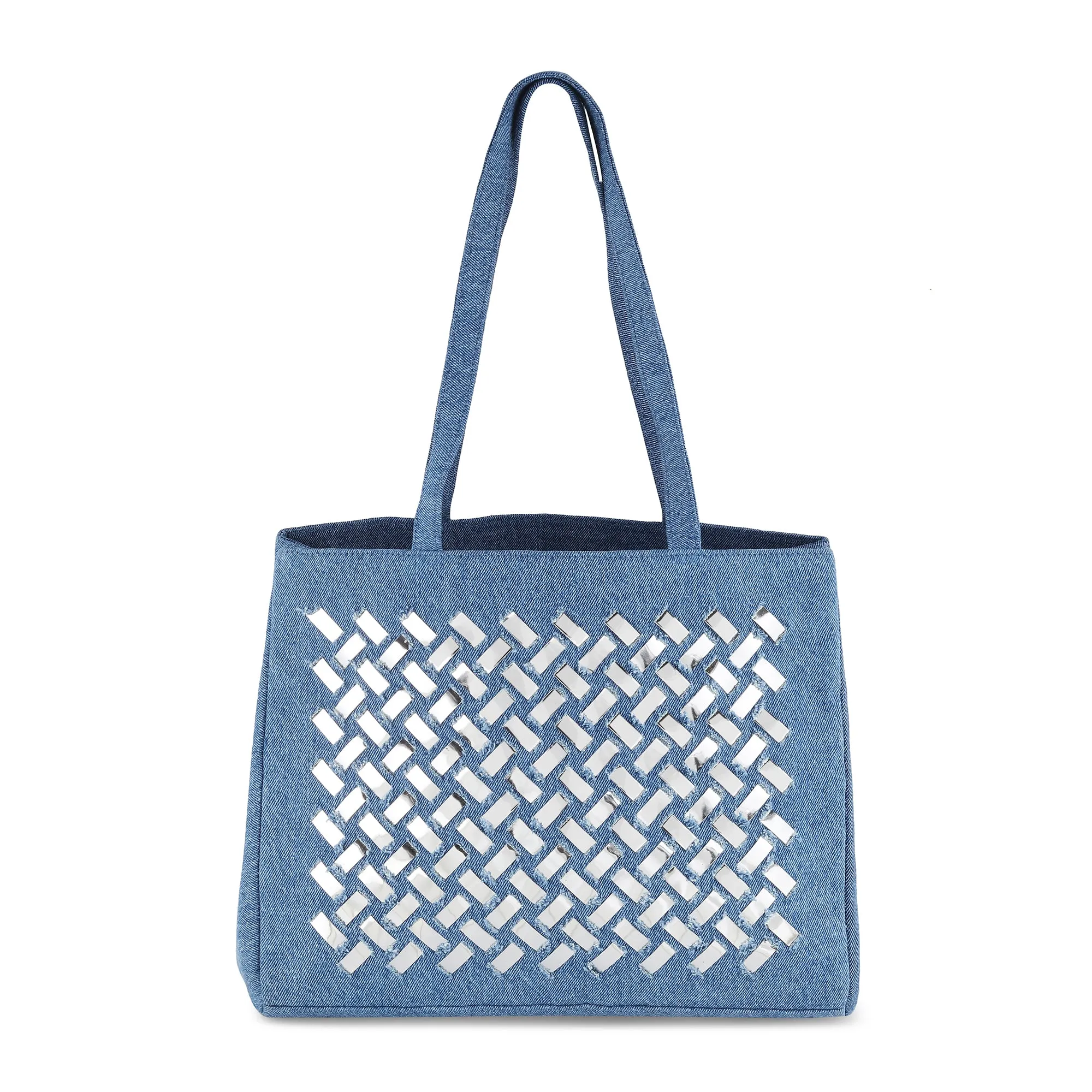 COSMO SILVER- DENIM BAG