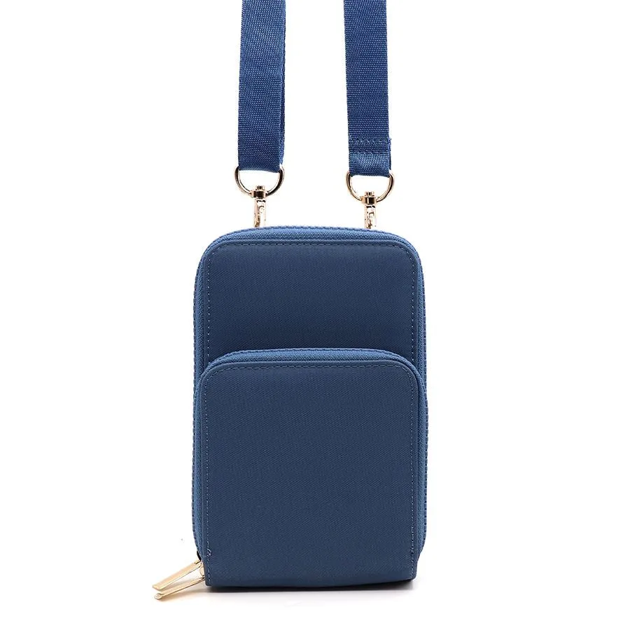 Denim Recycled Nylon Phone Bag