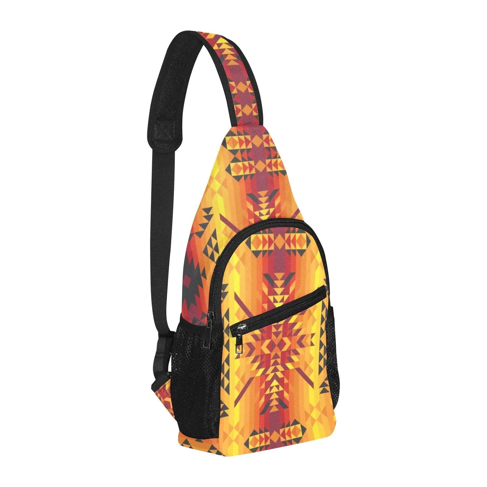 Desert Geo Yellow Red Chest Bag