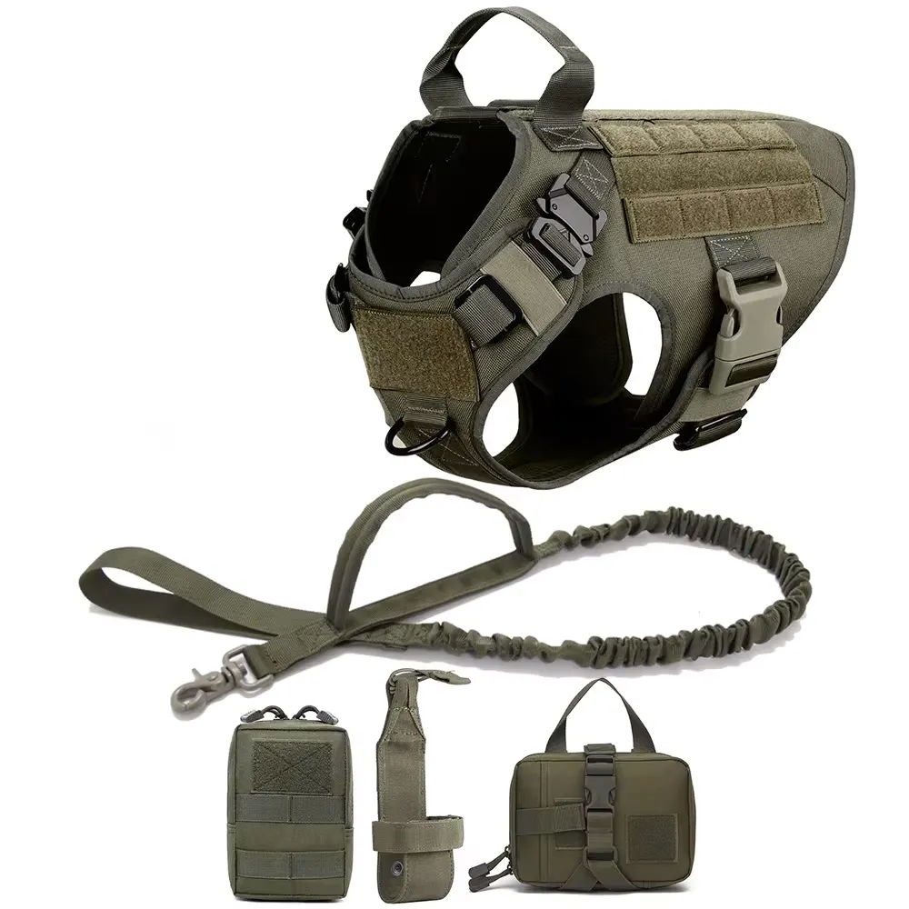 Dog Harness Easy Walk Vest Set | Tactical Dog Harness And Leash