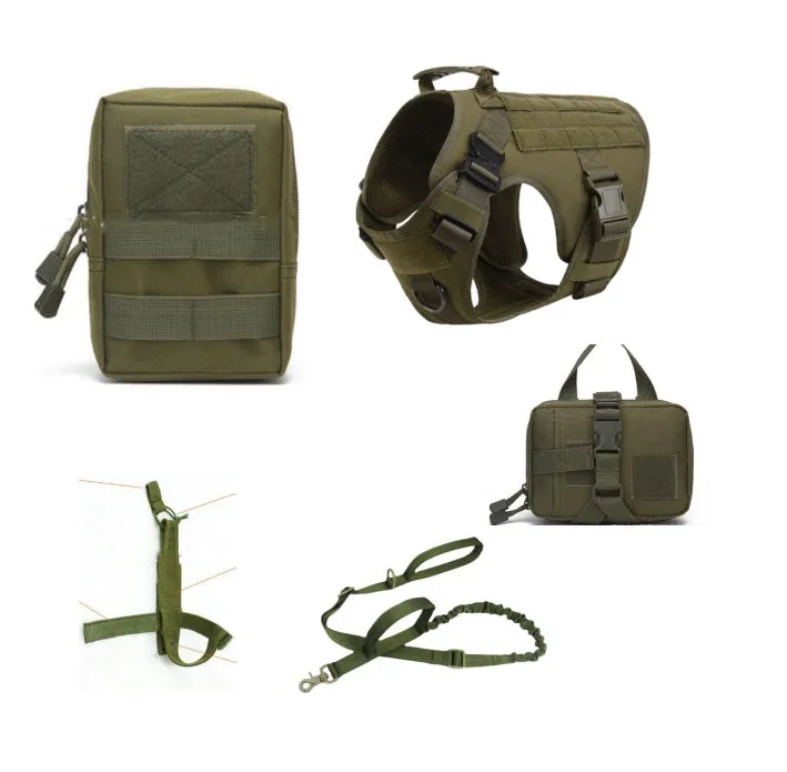 Dog Harness Easy Walk Vest Set | Tactical Dog Harness And Leash