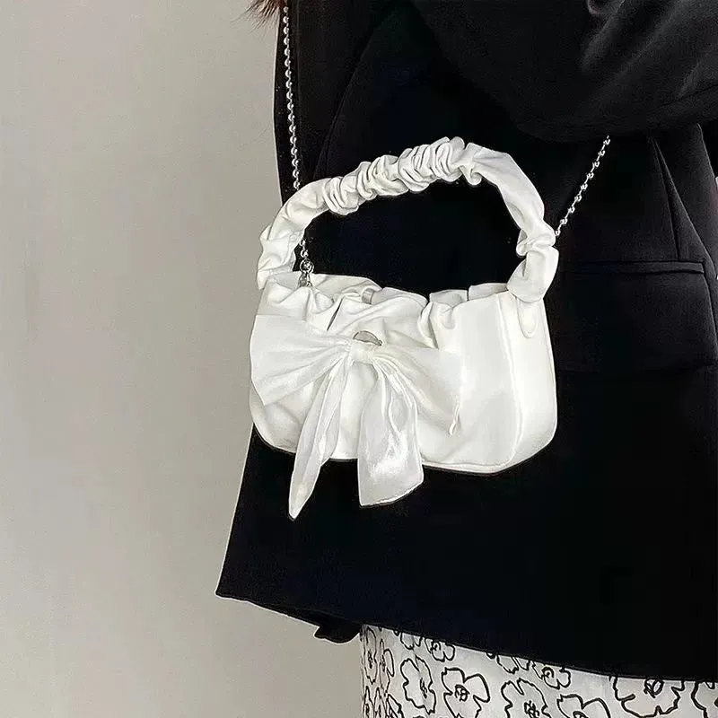 Fairy Pleated Versatile Handbag - Cloud Casual Crossbody Bag