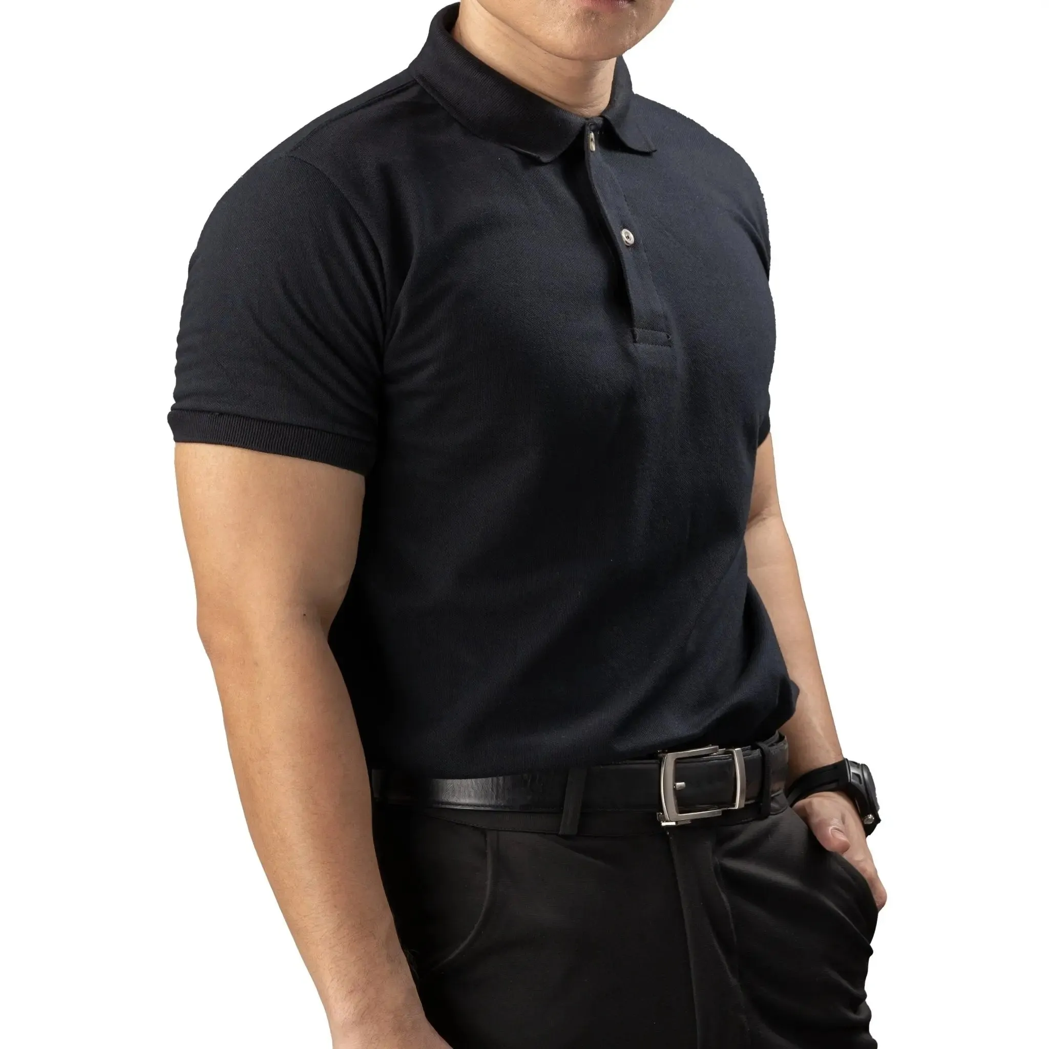 FLEXFIT Series Men's Polo - Black