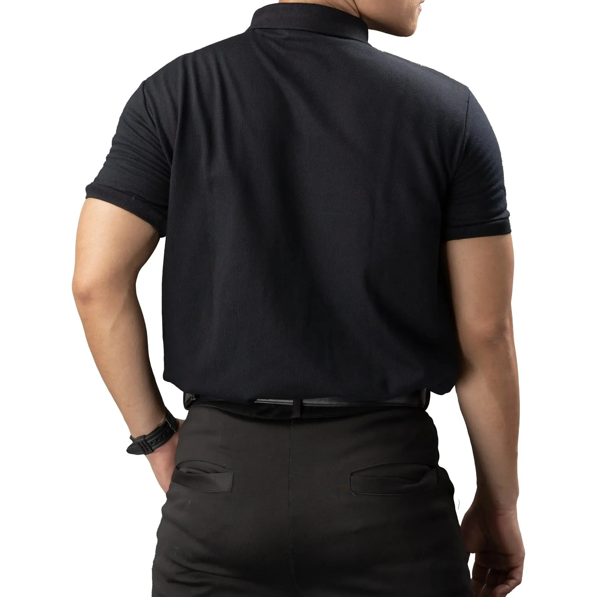 FLEXFIT Series Men's Polo - Black