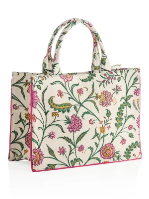 Fran Tote - Ivory Floral