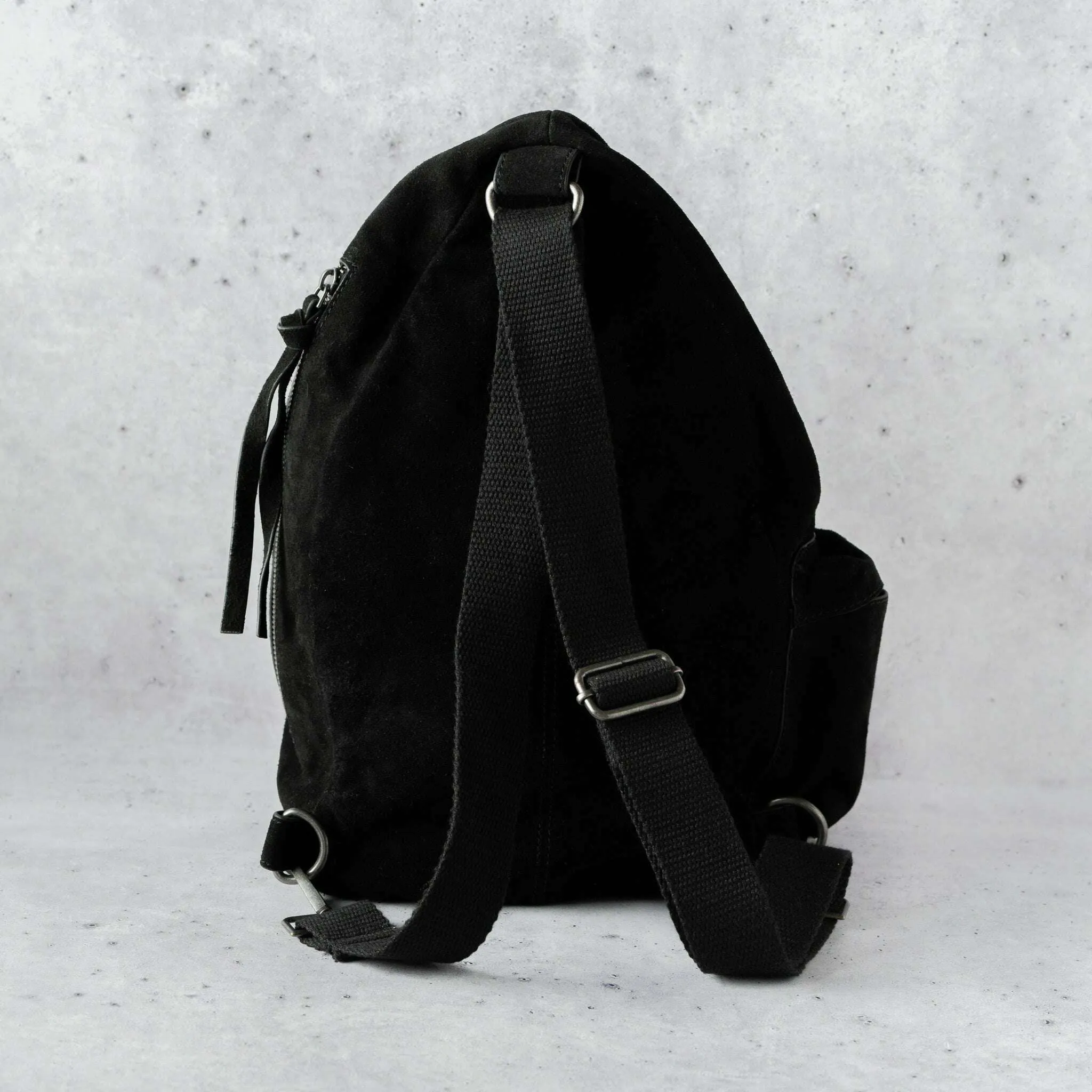 Free People - Oxford Sling Bag - Black Suede