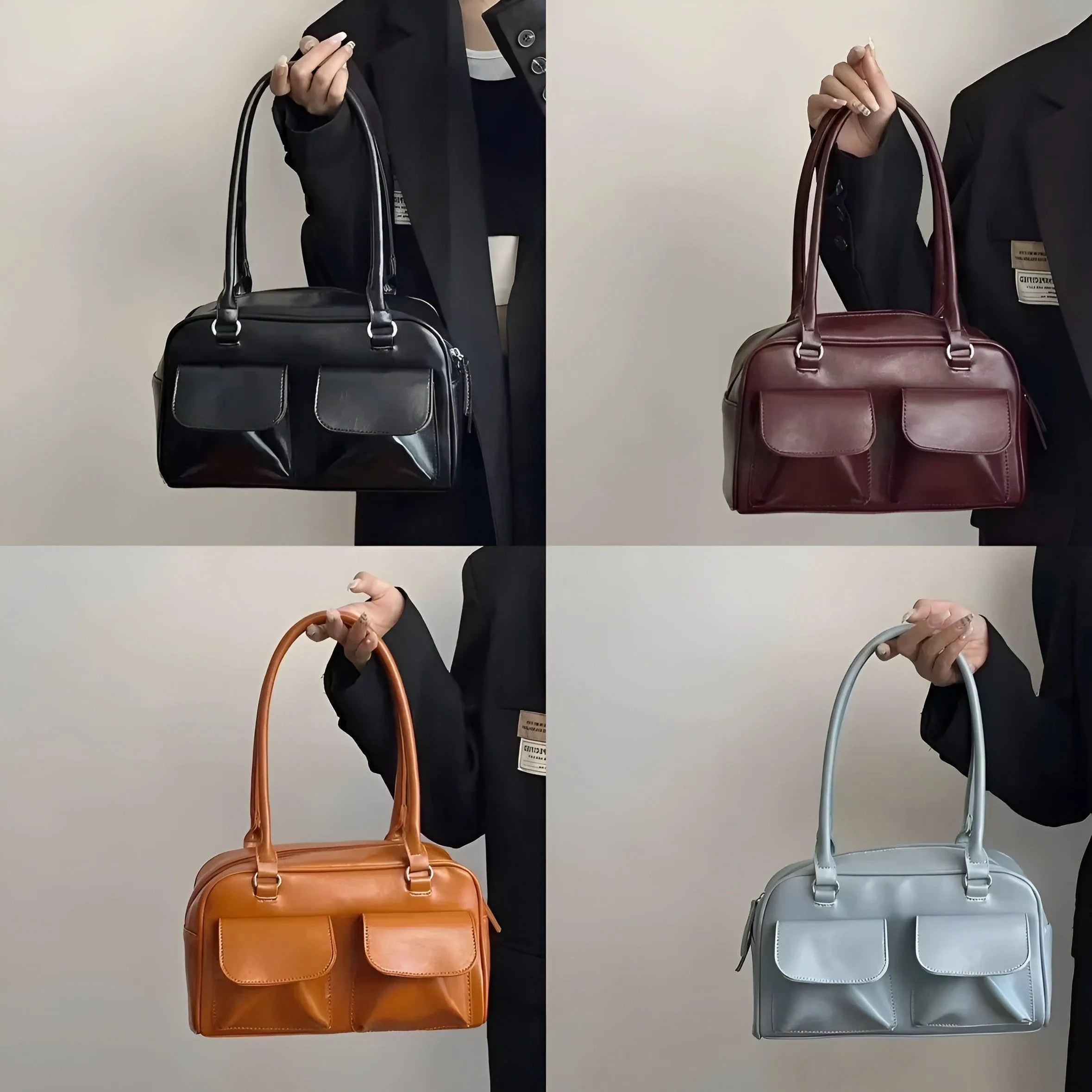 Gabriella Bag - Vintage Vegan Ledertasche für die Schulter