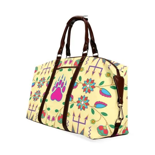 Geometric Floral Fall-Vanilla Classic Travel Bag