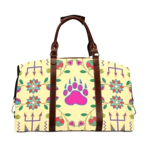 Geometric Floral Fall-Vanilla Classic Travel Bag