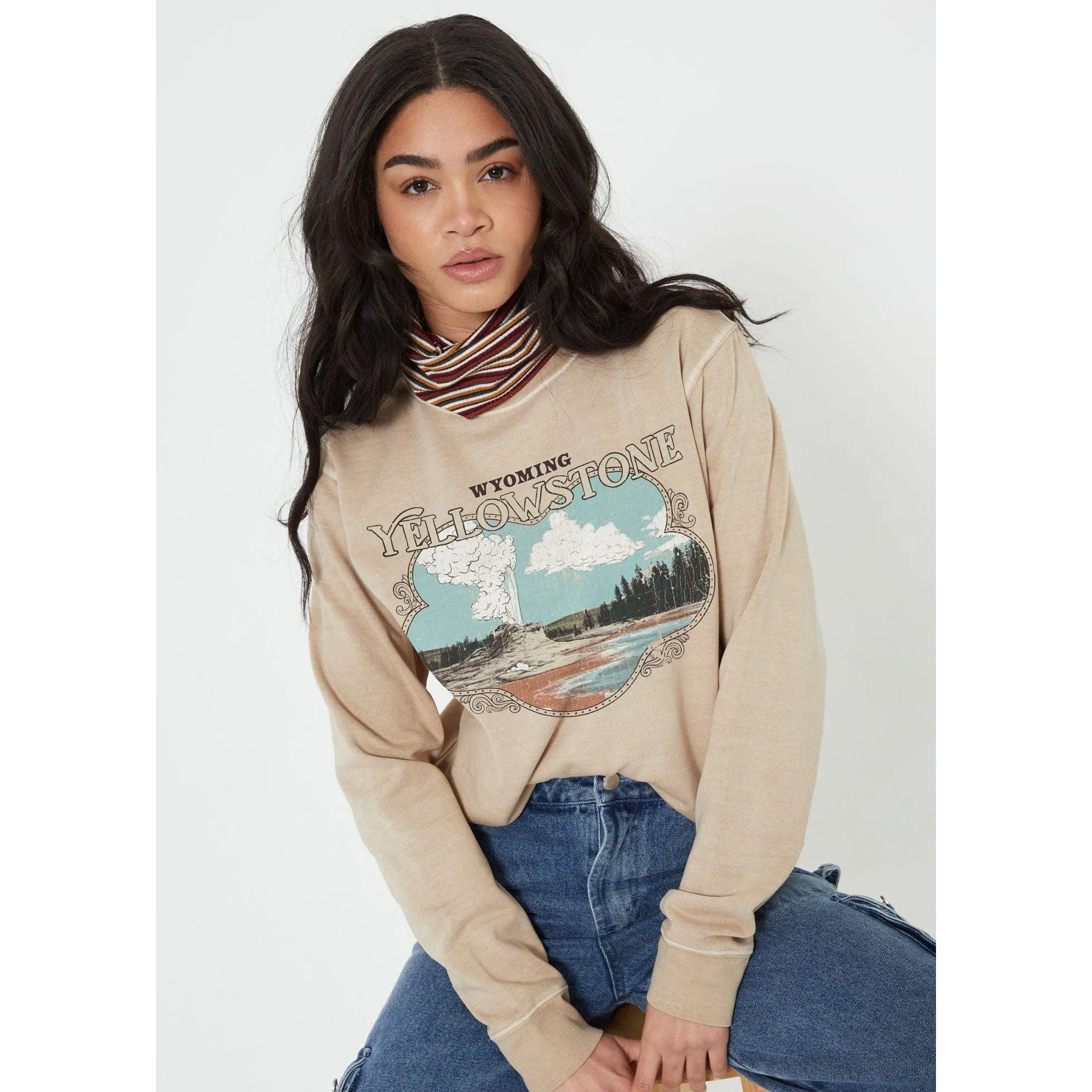 Girl Dangerous Yellowstone Frame Oversized Crew