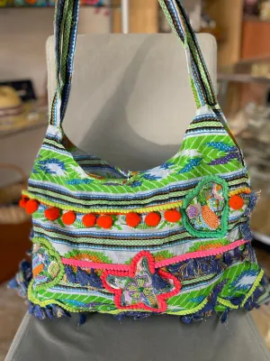 Green Mix Boho Bag