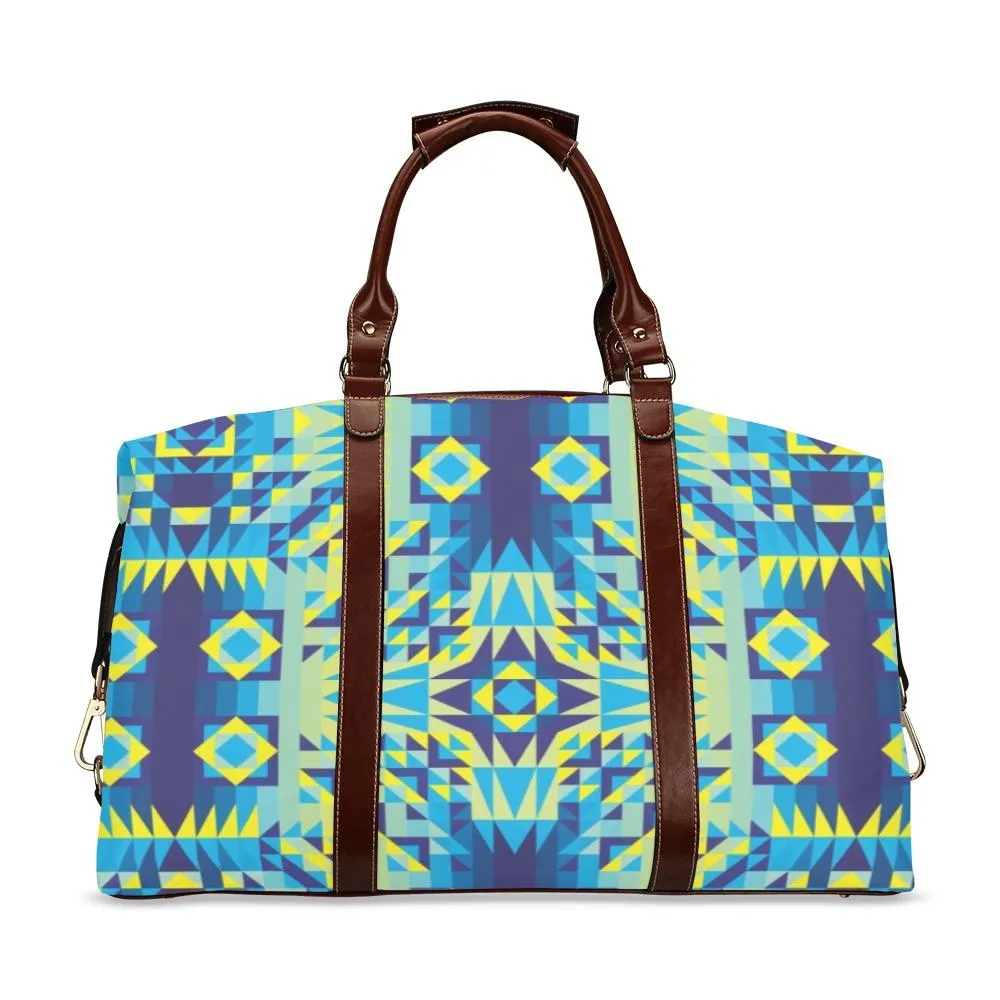 Kaleidoscope Jaune Bleu Classic Travel Bag