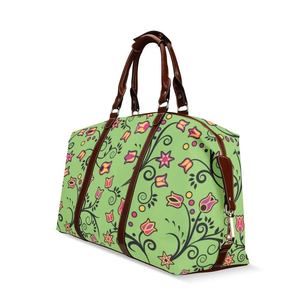 LightGreen Yellow Star Classic Travel Bag